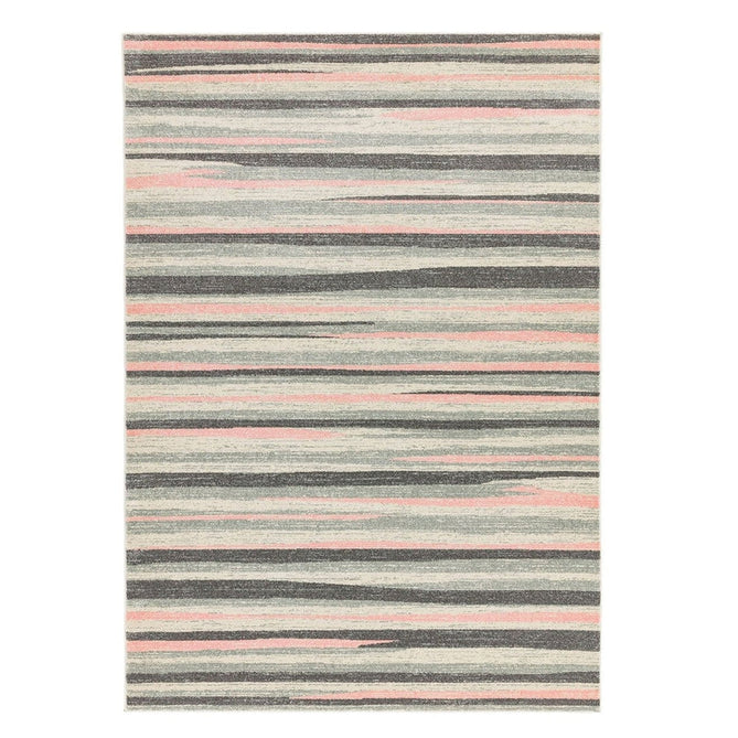 Colt CL11 Stripe Modern Striped Durable Low Short Pile Pink Rug-Asiatic Carpets-Rug Love - The Most Loved Rug Store