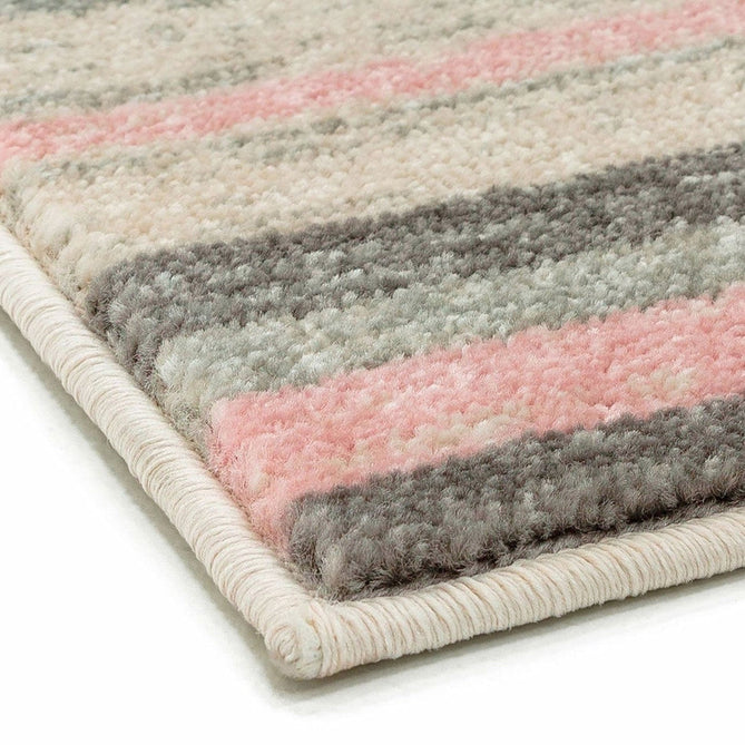 Colt CL11 Stripe Modern Striped Durable Low Short Pile Pink Rug-Asiatic Carpets-Rug Love - The Most Loved Rug Store