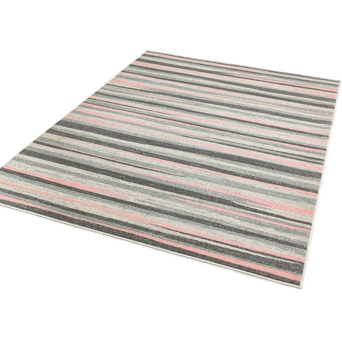 Colt CL11 Stripe Modern Striped Durable Low Short Pile Pink Rug-Asiatic Carpets-Rug Love - The Most Loved Rug Store