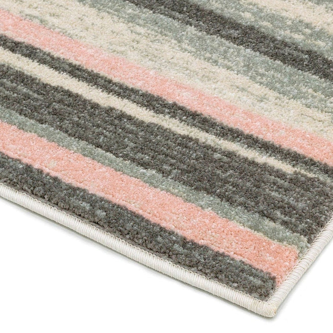 Colt CL11 Stripe Modern Striped Durable Low Short Pile Pink Rug-Asiatic Carpets-Rug Love - The Most Loved Rug Store