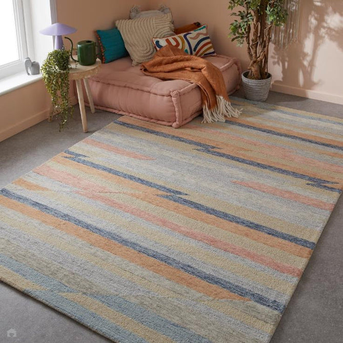 Contours Jagged Modern Abstract Hand-Woven Wool Multicolour Rug-Oriental Weavers-Rug Love - The Most Loved Rug Store