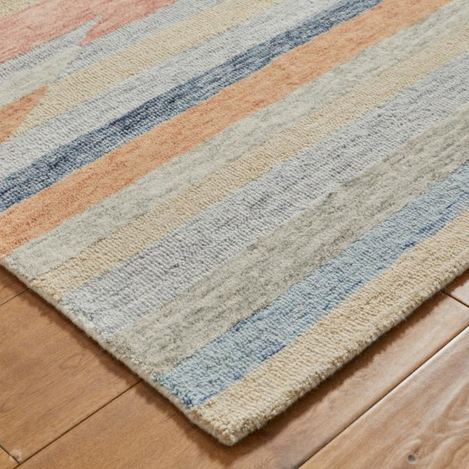 Contours Jagged Modern Abstract Hand-Woven Wool Multicolour Rug-Oriental Weavers-Rug Love - The Most Loved Rug Store