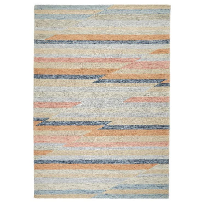 Contours Jagged Modern Abstract Hand-Woven Wool Multicolour Rug-Oriental Weavers-Rug Love - The Most Loved Rug Store