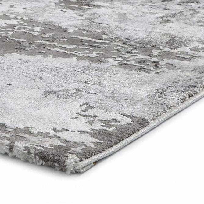 Craft 19788 Modern Abstract Distressed Marbled Metallic Shimmer Soft Textured Grey Rug-Think Rugs-Rug Love - The Most Loved Rug Store