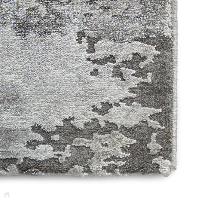 Craft 19788 Modern Abstract Distressed Marbled Metallic Shimmer Soft Textured Grey Rug-Think Rugs-Rug Love - The Most Loved Rug Store