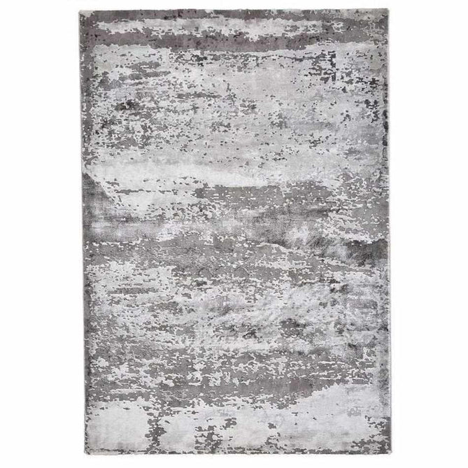 Craft 19788 Modern Abstract Distressed Marbled Metallic Shimmer Soft Textured Grey Rug-Think Rugs-Rug Love - The Most Loved Rug Store