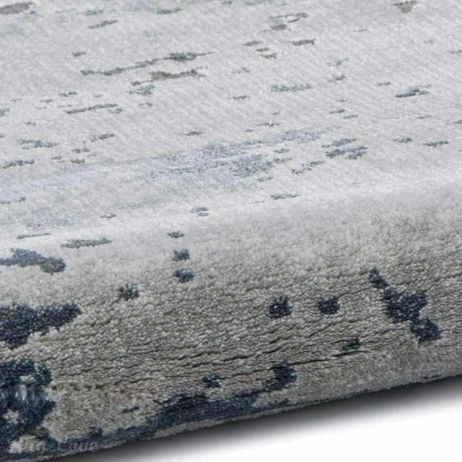 Craft 19788 Modern Abstract Distressed Marbled Metallic Shimmer Soft Textured Grey/Navy Rug-Think Rugs-Rug Love - The Most Loved Rug Store