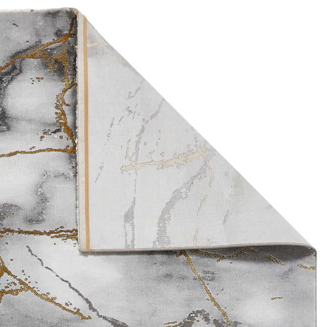 Craft 23270 Modern Abstract Marbled Soft Textured Ivory/Grey/Gold Rug-Think Rugs-Rug Love - The Most Loved Rug Store