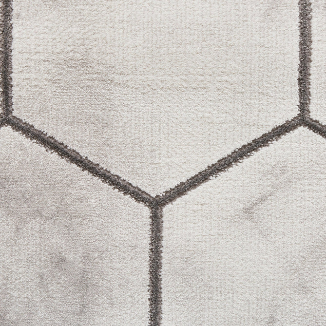 Craft NG719 Modern Geometric Hexagonal Soft Textured Grey/Silver Rug-Think Rugs-Rug Love - The Most Loved Rug Store