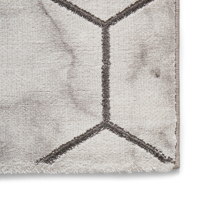 Craft NG719 Modern Geometric Hexagonal Soft Textured Grey/Silver Rug-Think Rugs-Rug Love - The Most Loved Rug Store