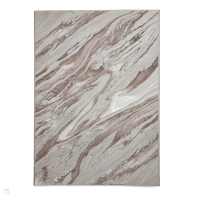 Creation 50100 Modern Multi Textured Super-Soft Marbled Cream/Beige/Brown Rug-Think Rugs-Rug Love - The Most Loved Rug Store