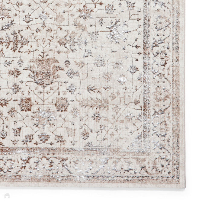 Creation 50112 Traditional Multi Textured Super-Soft Beige/Brown/Silver Rug-Think Rugs-Rug Love - The Most Loved Rug Store