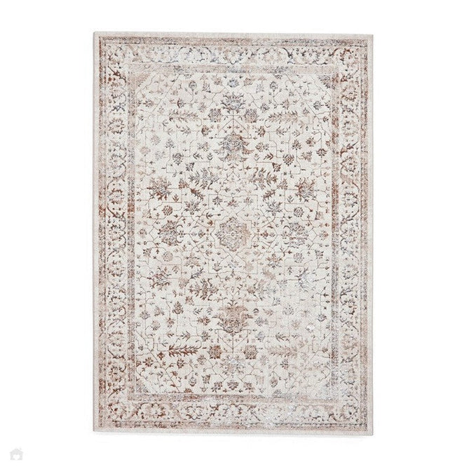 Creation 50112 Traditional Multi Textured Super-Soft Beige/Brown/Silver Rug-Think Rugs-Rug Love - The Most Loved Rug Store