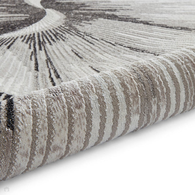 Creation 50156 Modern Helix Multi Textured Super-Soft Silver/Beige Rug-Think Rugs-Rug Love - The Most Loved Rug Store