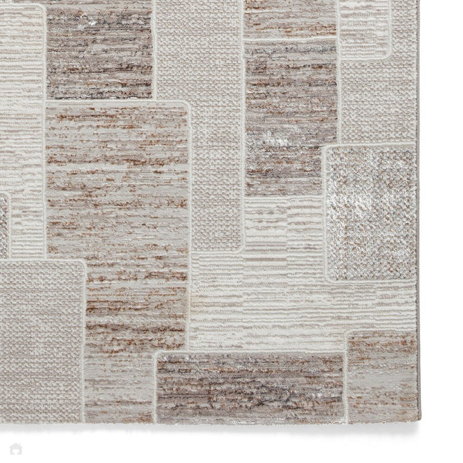 Creation 50178 Modern Distressed Multi Textured Super-Soft Brown/Beige Rug-Think Rugs-Rug Love - The Most Loved Rug Store