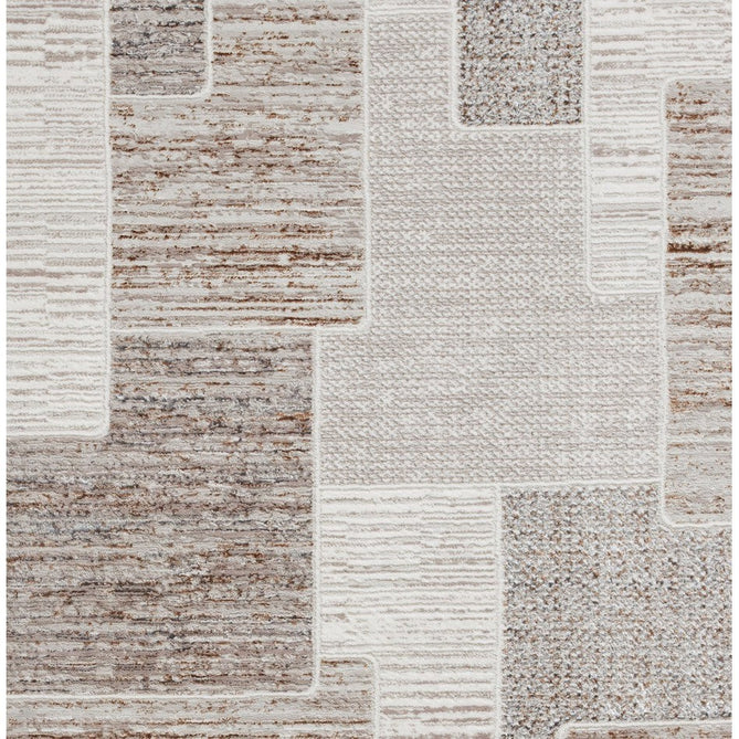 Creation 50178 Modern Distressed Multi Textured Super-Soft Brown/Beige Rug-Think Rugs-Rug Love - The Most Loved Rug Store