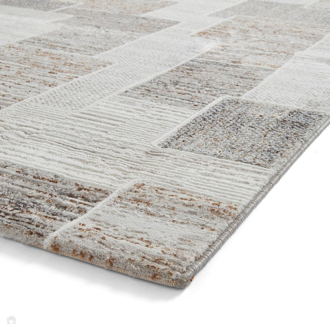 Creation 50178 Modern Distressed Multi Textured Super-Soft Brown/Beige Rug-Think Rugs-Rug Love - The Most Loved Rug Store