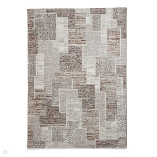 Creation 50178 Modern Distressed Multi Textured Super-Soft Brown/Beige Rug-Think Rugs-Rug Love - The Most Loved Rug Store