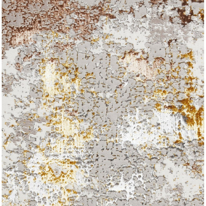 Creation 50179 Modern Distressed Multi Textured Super-Soft Gold/Beige/Brown Rug-Think Rugs-Rug Love - The Most Loved Rug Store