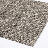 Grey Charcoal Chunky Felted high quality Wool Modern Design Hand Woven Wool Flatweave Rug, Customize in any size-4756