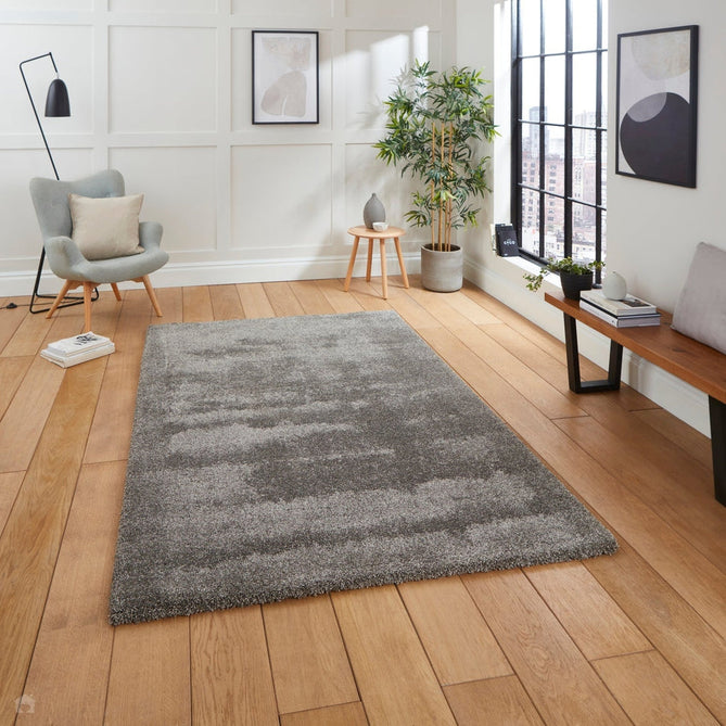 Deluxe Soft Plush Super Heavyweight High-Density Plain Polypropylene Shaggy Grey Rug-Think Rugs-Rug Love - The Most Loved Rug Store