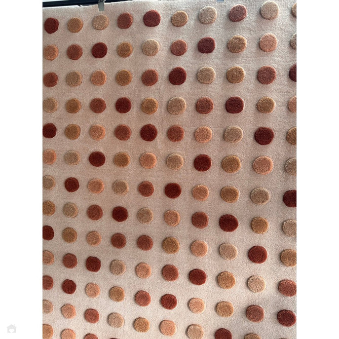 Dotty Modern Geometric Polka Dot Hand-Carved Hi-Low 3D Dome Textured Wool&Viscose Earthy Natural Rug-Asiatic Carpets-Rug Love - The Most Loved Rug Store