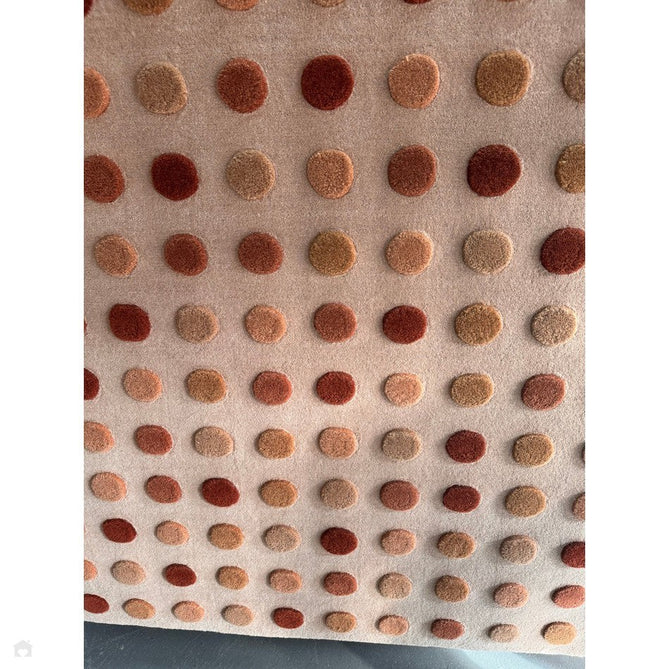 Dotty Modern Geometric Polka Dot Hand-Carved Hi-Low 3D Dome Textured Wool&Viscose Earthy Natural Rug-Asiatic Carpets-Rug Love - The Most Loved Rug Store