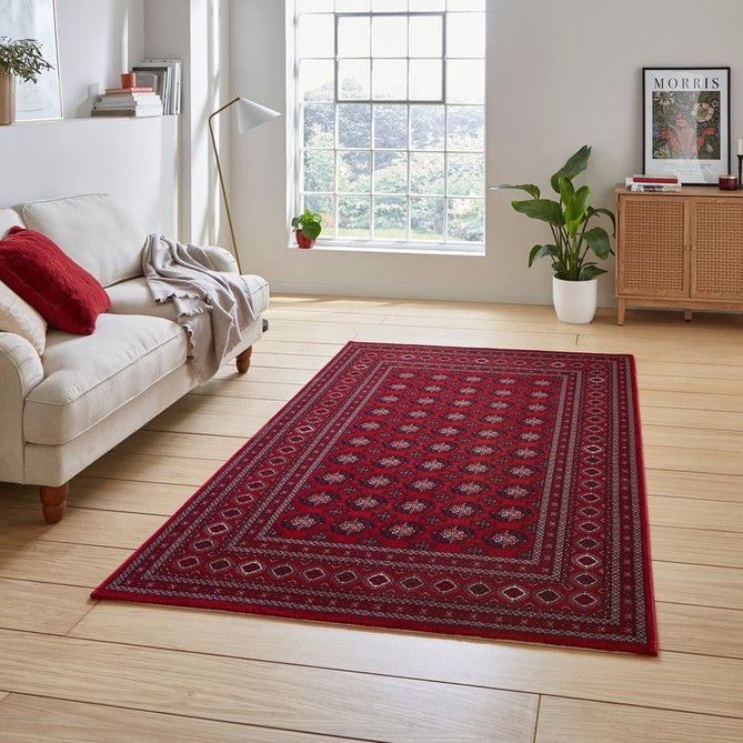 Dubai 62098 Traditional Super-Soft Patterned Red Rug-Think Rugs-Rug Love - The Most Loved Rug Store