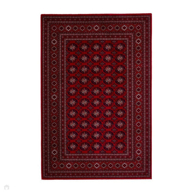 Dubai 62098 Traditional Super-Soft Patterned Red Rug-Think Rugs-Rug Love - The Most Loved Rug Store