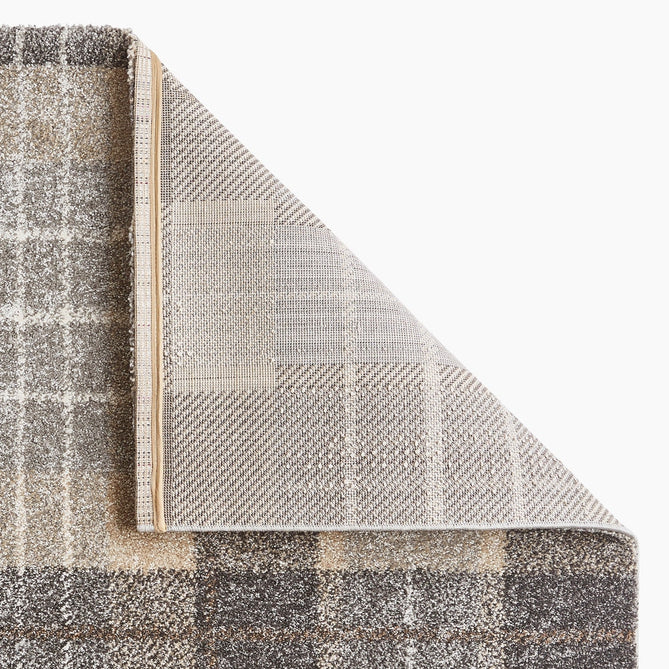 Elegant 4890 Modern High-Density Tartan Grey/Brown Rug-Think Rugs-Rug Love - The Most Loved Rug Store