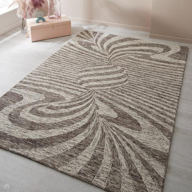 Elements Cycle Modern Abstract Distressed Wool Brown Rug-Oriental Weavers-Rug Love - The Most Loved Rug Store