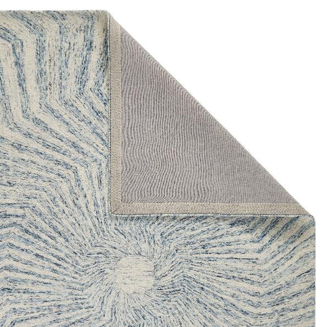 Elements Spiral Modern Abstract Distressed Wool Blue Rug-Oriental Weavers-Rug Love - The Most Loved Rug Store