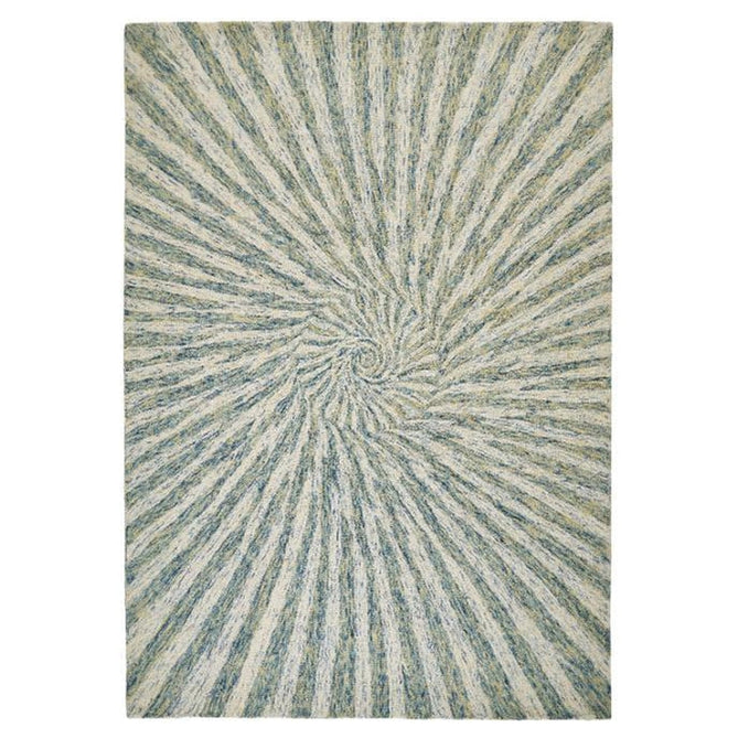 Elements Vortex Modern Abstract Distressed Wool Green Rug-Oriental Weavers-Rug Love - The Most Loved Rug Store