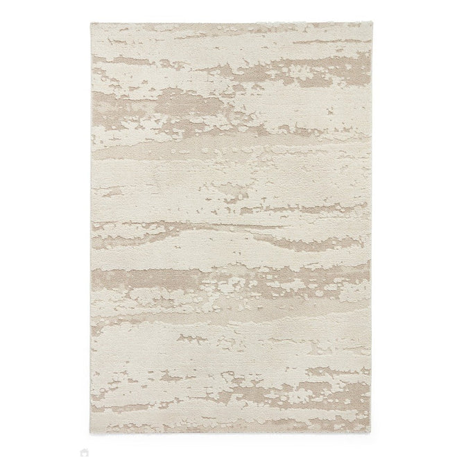 Elio 62841 Modern Abstract Distressed Soft-Touch High-Density Hi-Low Textured Pile Polypropylene/Polyester Mix Cream Rug-Think Rugs-Rug Love - The Most Loved Rug Store