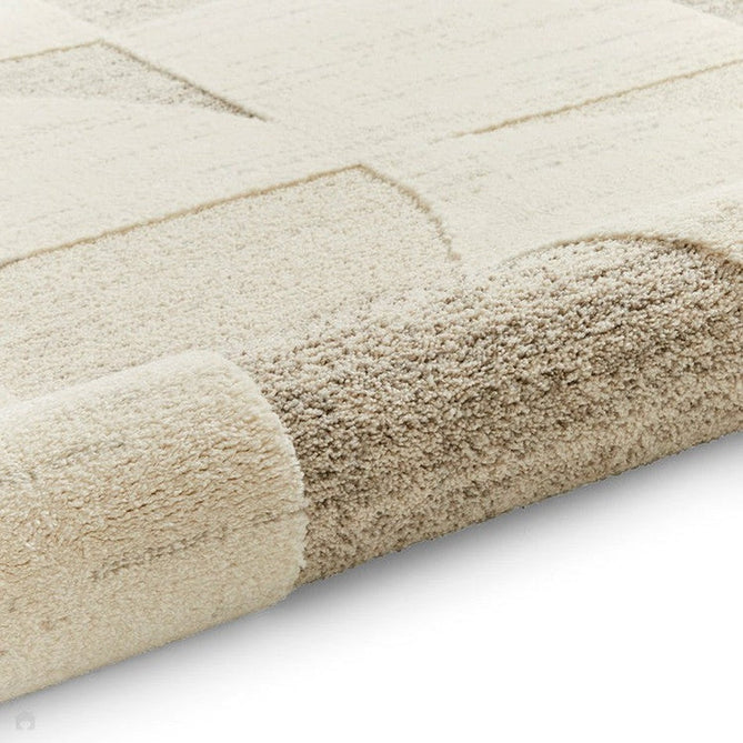 Elio 66747 Modern Abstract Distressed Soft-Touch High-Density Hi-Low Textured Pile Polypropylene/Polyester Mix Beige Rug-Think Rugs-Rug Love - The Most Loved Rug Store