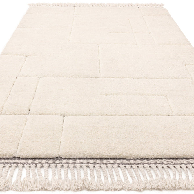 Fes FE02 Moroccan Berber Soft Plush Hand-Carved Boho Cream/White Rug-Asiatic Carpets-Rug Love - The Most Loved Rug Store