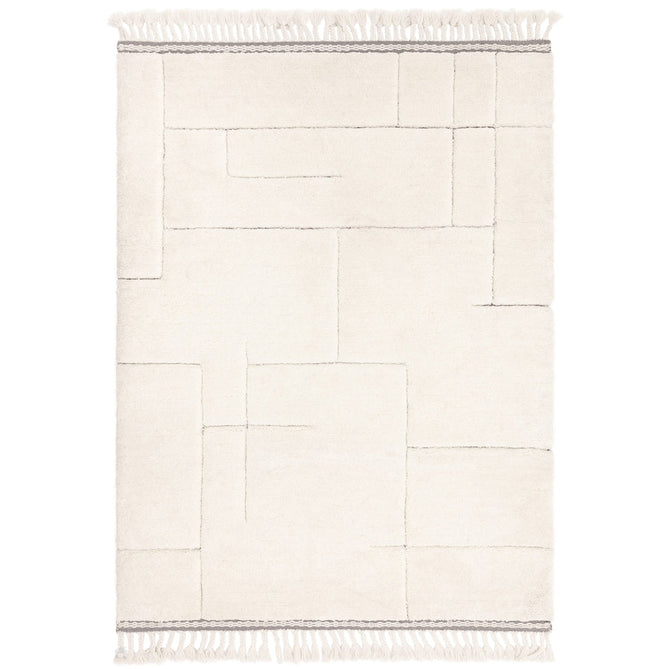 Fes FE02 Moroccan Berber Soft Plush Hand-Carved Boho Cream/White Rug-Asiatic Carpets-Rug Love - The Most Loved Rug Store