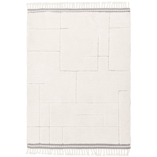 Fes FE02 Moroccan Berber Soft Plush Hand-Carved Boho Cream/White Rug-Asiatic Carpets-Rug Love - The Most Loved Rug Store