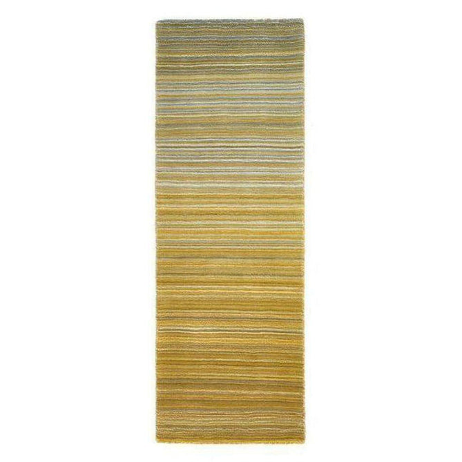 Fine Stripes Modern Stripe Hand-Woven Wool Ochre Runner-Origins-Rug Love - The Most Loved Rug Store