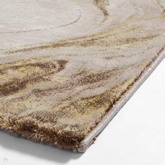 Florence 50031 Modern Abstract Metallic Marble Distressed Textured High-Density Soft Beige/Brown/Gold Rug-Think Rugs-Rug Love - The Most Loved Rug Store