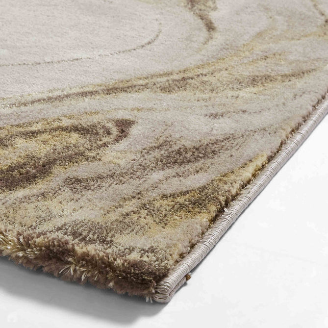 Florence 50031 Modern Abstract Metallic Marble Distressed Textured High-Density Soft Beige/Brown/Gold Rug-Think Rugs-Rug Love - The Most Loved Rug Store