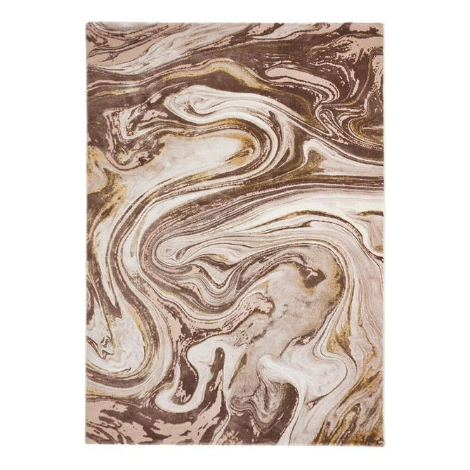 Florence 50031 Modern Abstract Metallic Marble Distressed Textured High-Density Soft Beige/Brown/Gold Rug-Think Rugs-Rug Love - The Most Loved Rug Store