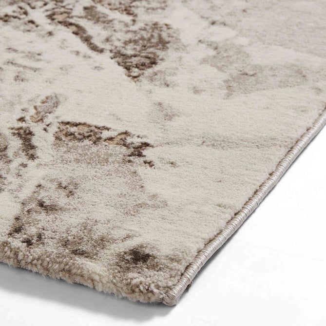 Florence 50033 Modern Abstract Metallic Marmoreal Distressed Textured High-Density Soft Beige/Brown/Silver Rug-Think Rugs-Rug Love - The Most Loved Rug Store