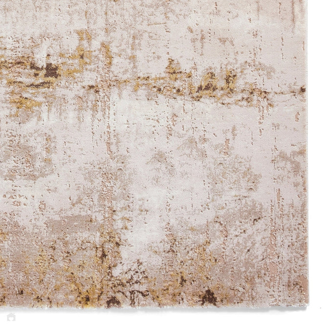 Florence 50034 Modern Abstract Metallic Distressed Textured High-Density Soft Beige/Brown/Gold Rug-Think Rugs-Rug Love - The Most Loved Rug Store