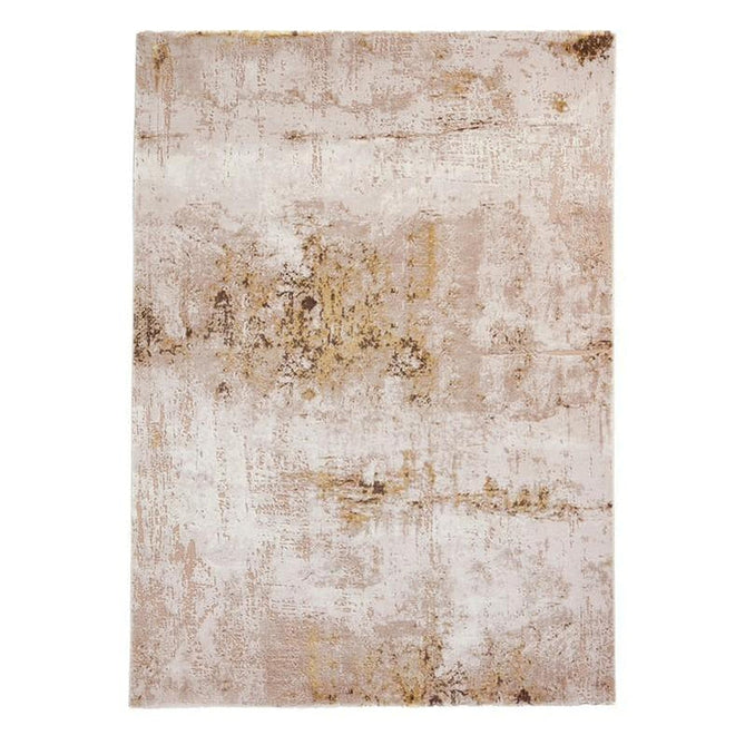 Florence 50034 Modern Abstract Metallic Distressed Textured High-Density Soft Beige/Brown/Gold Rug-Think Rugs-Rug Love - The Most Loved Rug Store