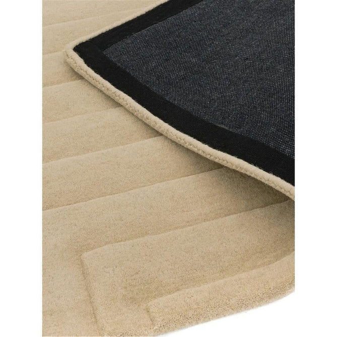 Form Modern Geometric Plain Linear High-Density Heavyweight Hand Carved Wool 3D Hi-Low Ridged Natural Rug-Asiatic Carpets-Rug Love - The Most Loved Rug Store