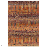 Gabbeh 415 C Traditional Persian Tribal Ethnic Pattern Print Multicolour/Brown/Orange/Gold/Rust/Terracotta/Burgundy Red/Pink/Green/Blue/Purple Rug 200 x 285 cm