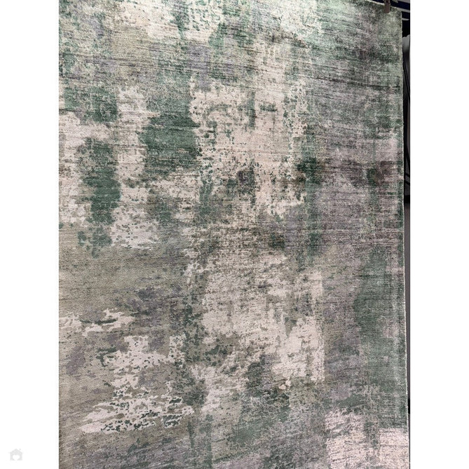 Buy Asiatic Carpets Gatsby Modern Abstract Distressed Metallic Shimmer Hand-Woven Textured Printed Viscose Flatweave Green/Grey/Cream Rug Lowest Price | Rug Love