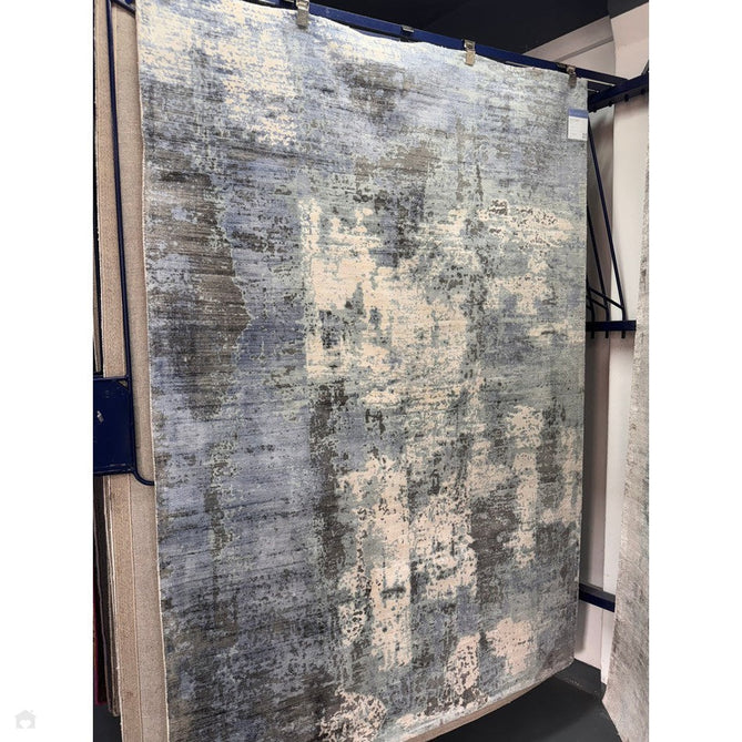 Buy Asiatic Carpets Gatsby Modern Abstract Distressed Metallic Shimmer Hand-Woven Textured Printed Viscose Flatweave Navy/Grey/Cream Rug Lowest Price | Rug Love