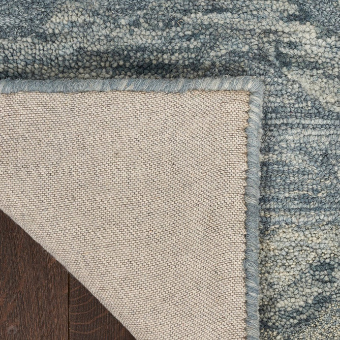 Graceful GRU01 Modern Abstract Hand-Woven Textured Hi-Low Carved Wool Blue Rug-Nourison-Rug Love - The Most Loved Rug Store